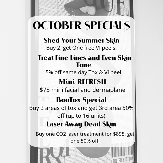 pure bella specials - Oct